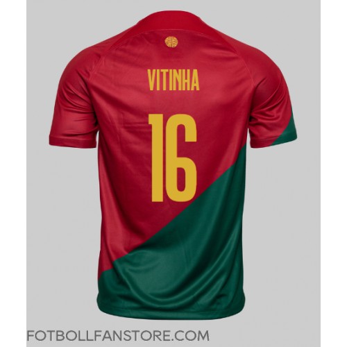 Portugal Vitinha #16 Hemma matchtröja VM 2022 Kortärmad Billigt